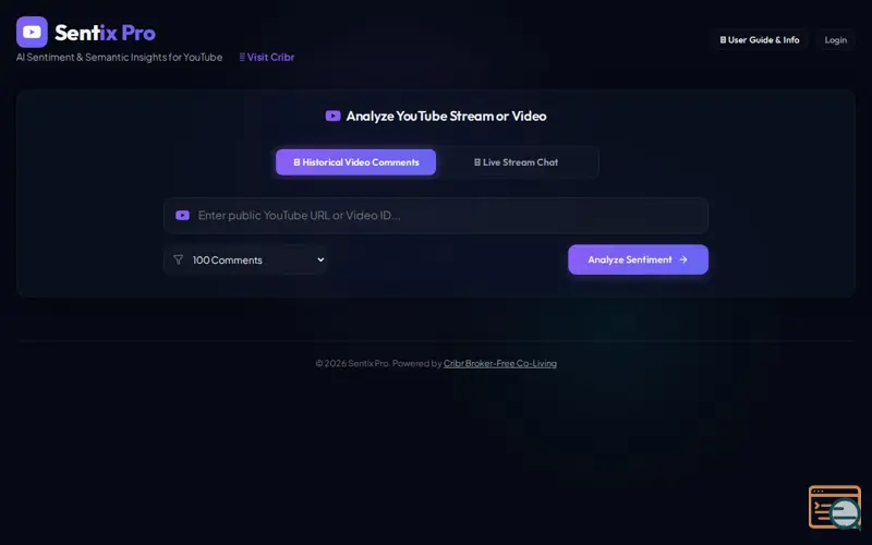 Screenshot of Sentix