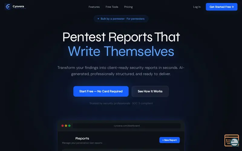 Screenshot of Cysvera