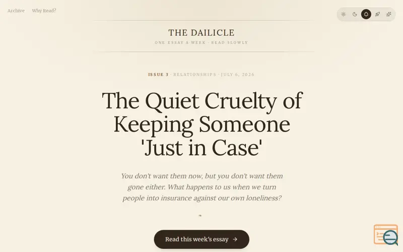 Screenshot of Dailicle