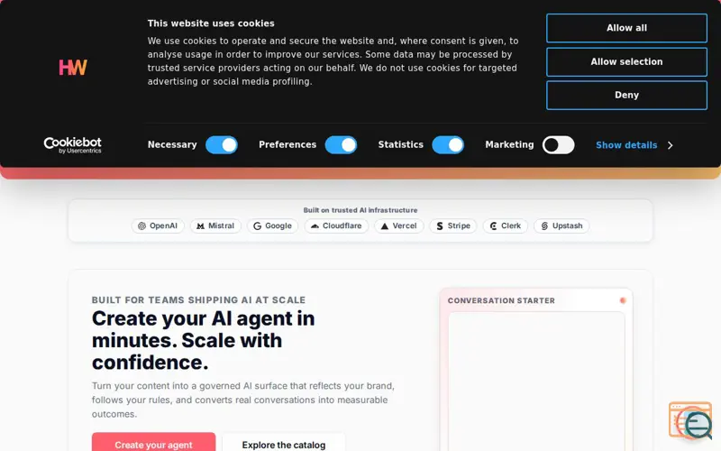 Screenshot of     HEA-World — Your AI. Your Voice.