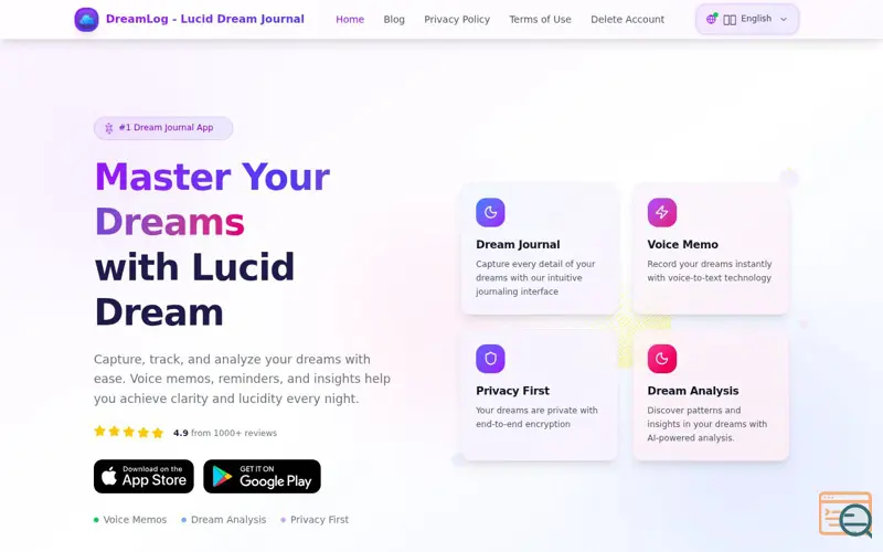 Screenshot of DreamLog