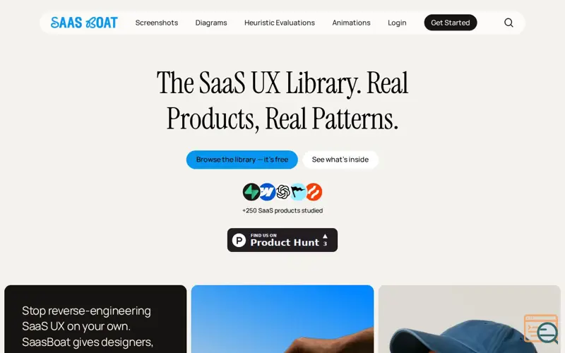 Screenshot of SaaS Boat