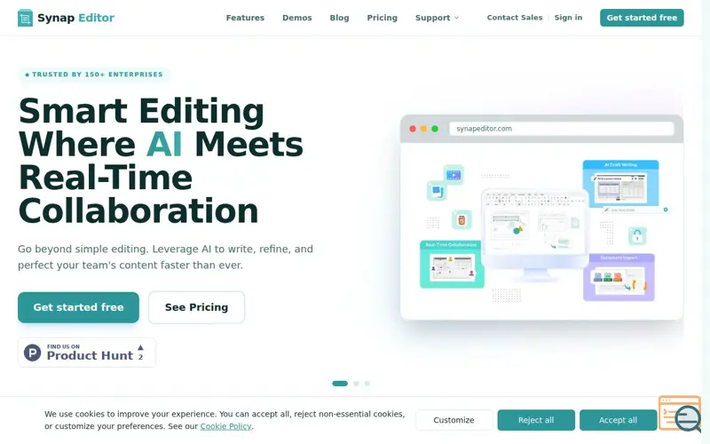 Screenshot of Synap Editor