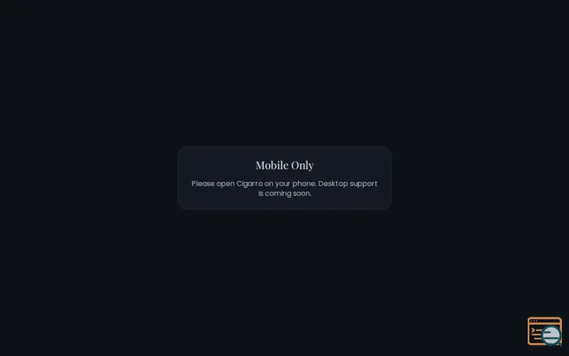 Screenshot of Cigarro