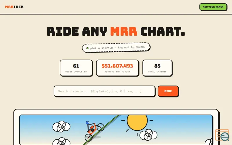 Screenshot of MRRider