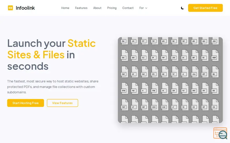 Screenshot of Infoolink Rapidhost