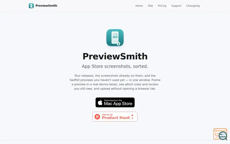 Screenshot of PreviewSmith — Ship App Store screenshots straight from your SwiftUI previews.