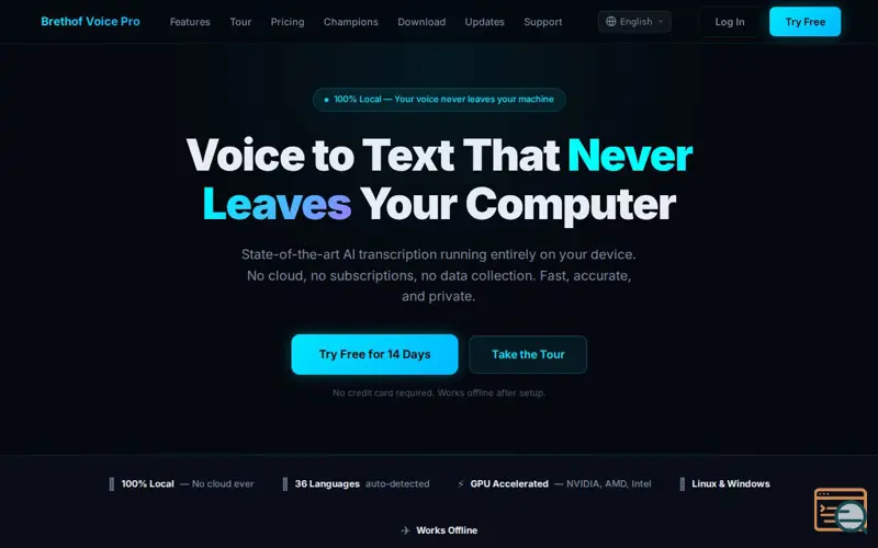 Screenshot of Brethof Voice Pro