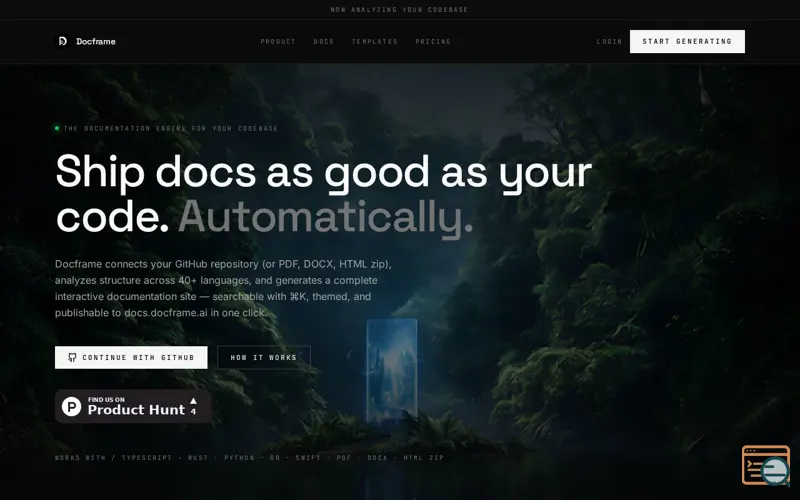 Screenshot of Docframe