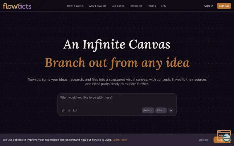 Screenshot of Flowacts