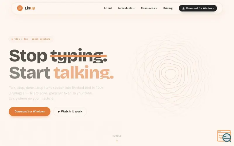 Screenshot of Lisup