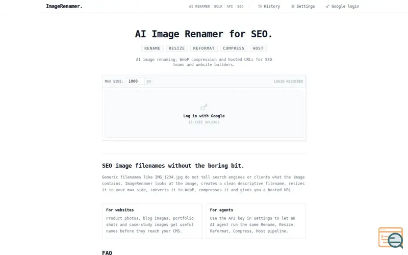 Screenshot of ImageRenamer