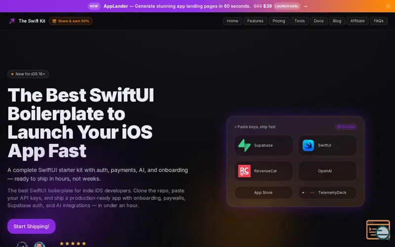 Screenshot of The Swift Kit