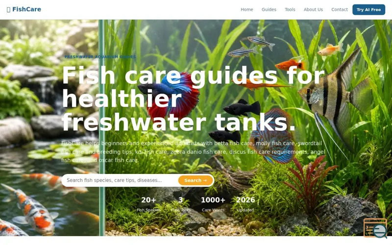 Screenshot of FishCare AI