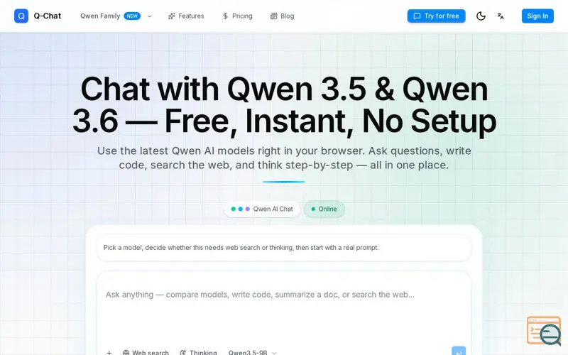 Screenshot of Q-Chat