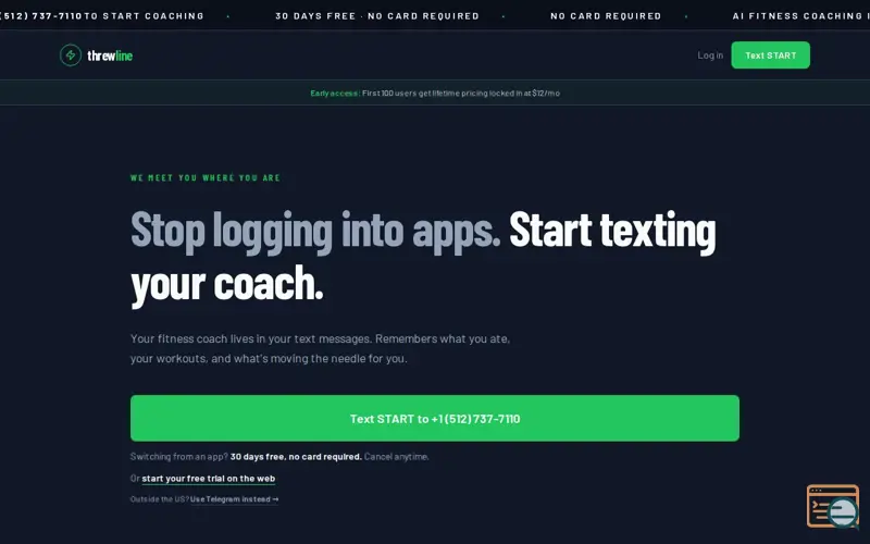 Screenshot of Threwline