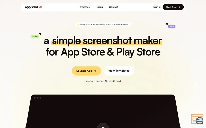 Screenshot of AppShot
