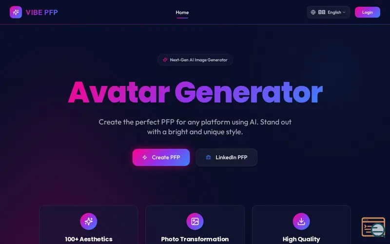 Screenshot of PFPBuilder