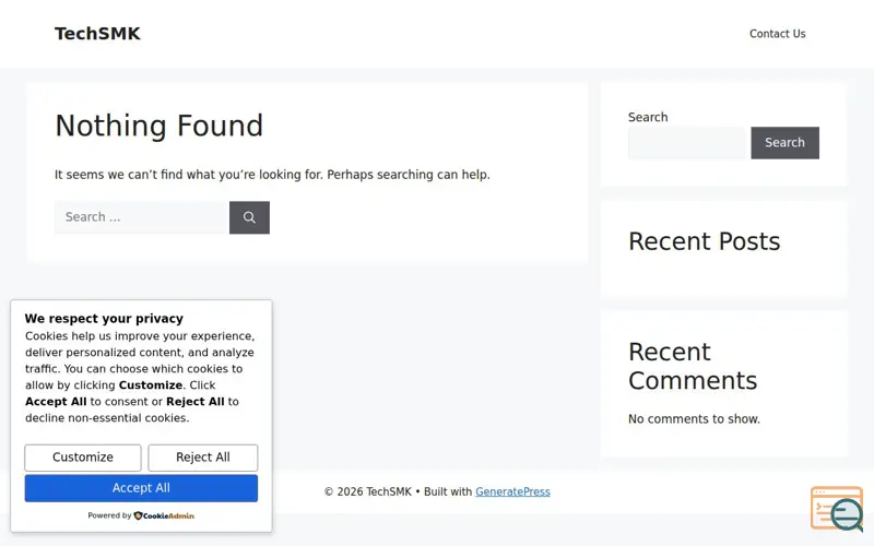 Screenshot of Techsmk