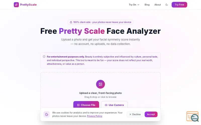 Screenshot of PrettyScale