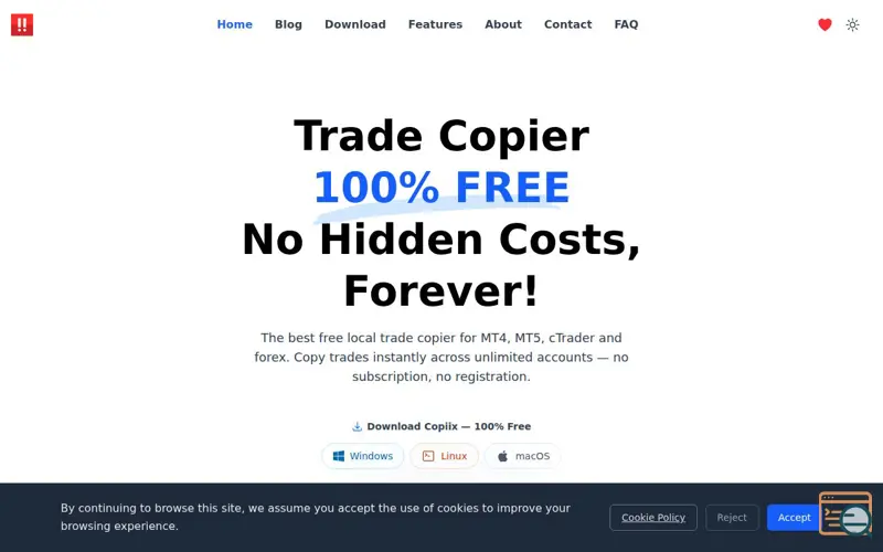 Screenshot of Copiix
