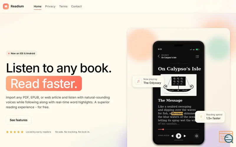 Screenshot of Readium