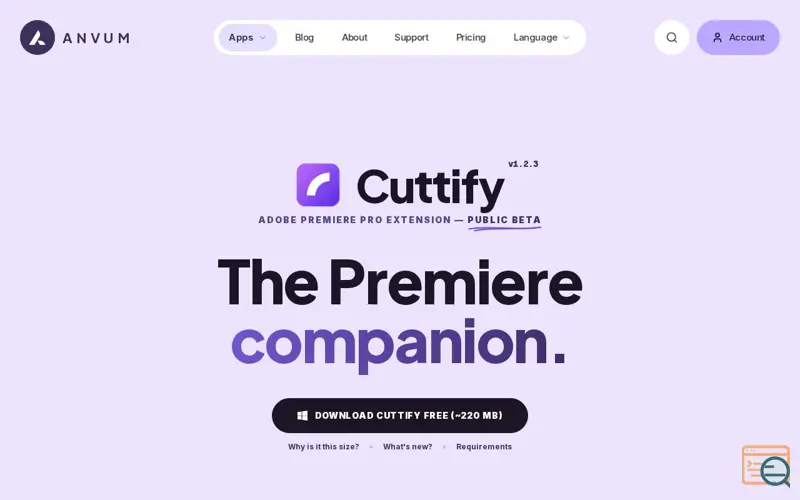 Screenshot of Cuttify