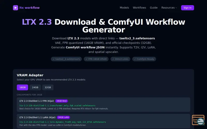 Screenshot of LTX Workflow