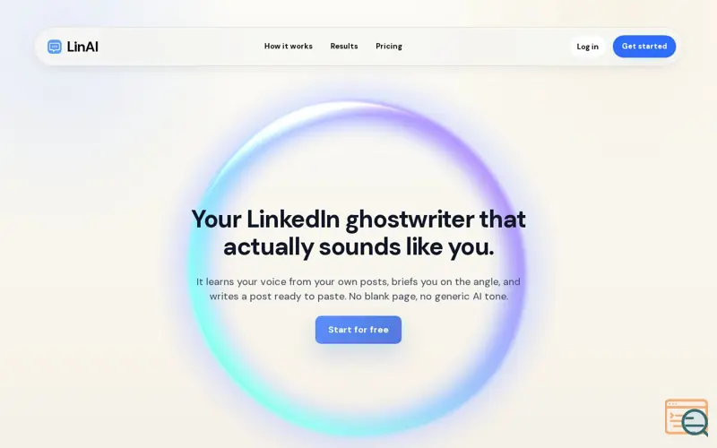 Screenshot of LinAI