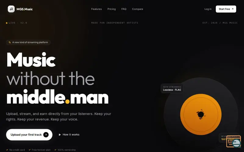 Screenshot of MGS Music V2.1
