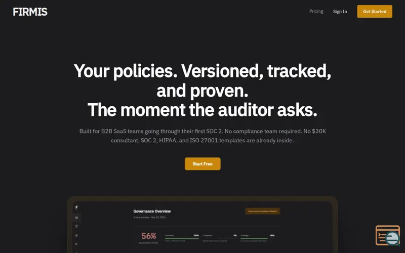 Screenshot of Firmis