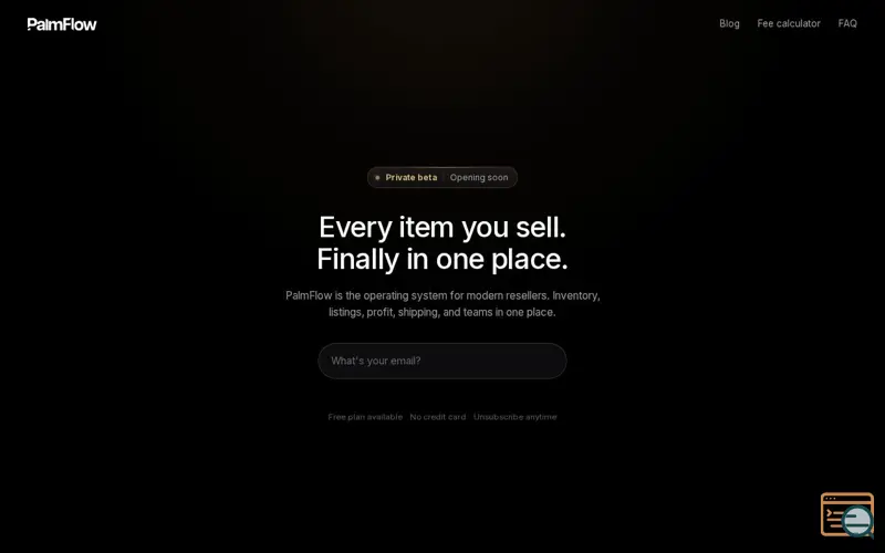 Screenshot of PalmFlow