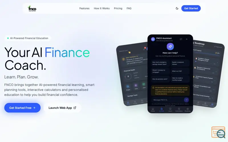 Screenshot of FNCO, a launch using Render