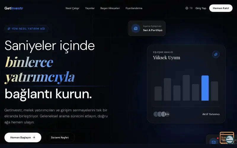 Screenshot of GetInvestr - Turkey's Investor Database