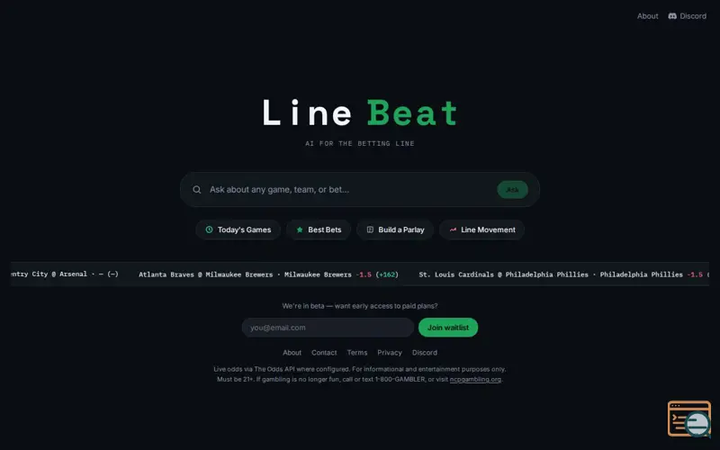 Screenshot of LineBeater