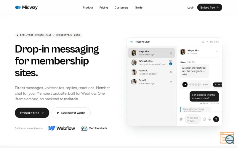 Screenshot of Midway Chat