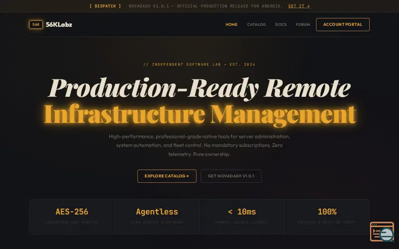 Screenshot of NovaDash