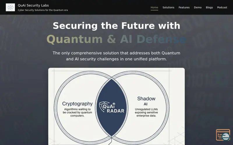 Screenshot of QuAi Radar, a launch using Microsoft 365 DNS
