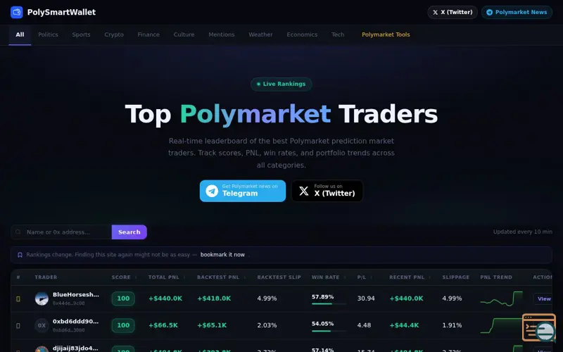 Screenshot of Poly Smart Wallet