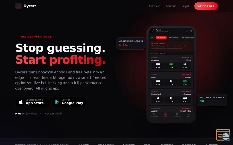 Screenshot of Dycers