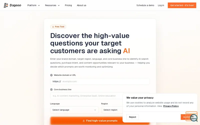 Screenshot of  High-volume Prompt Miner for free