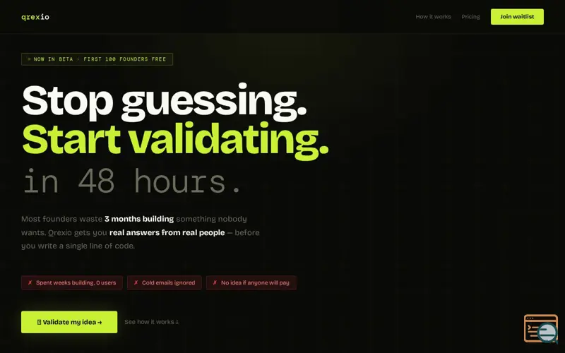 Screenshot of Qrexio