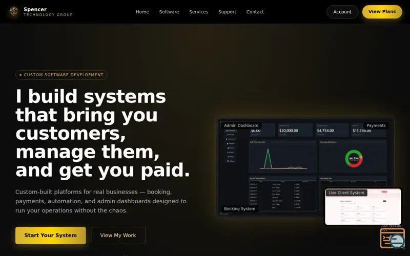 Screenshot of Spencer Technology Group