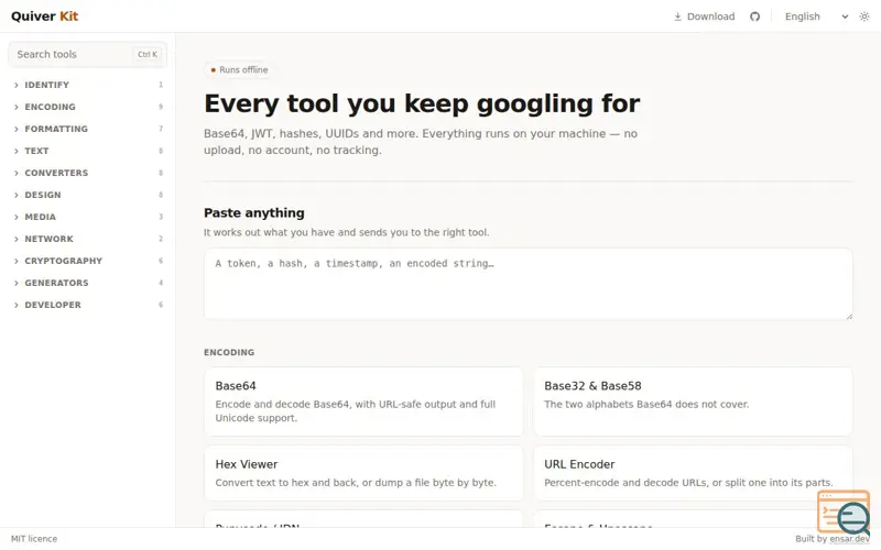 Screenshot of QuiverKit
