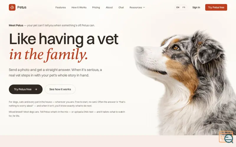 Screenshot of Petus