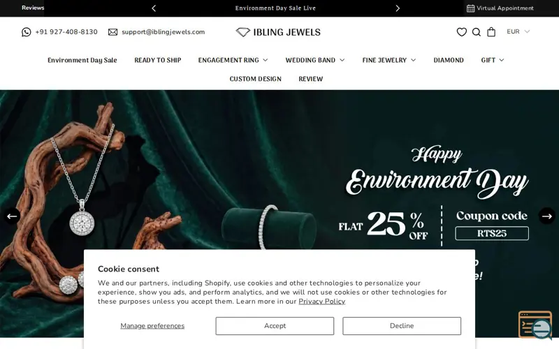 Screenshot of Ibling Jewels