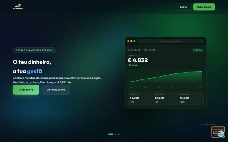 Screenshot of GestMais