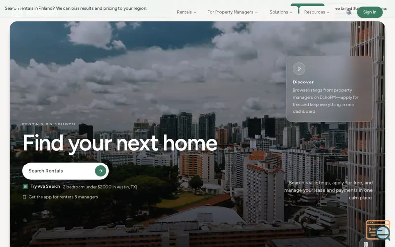 Screenshot of EchoPM