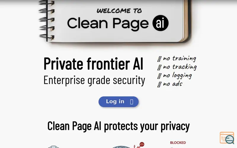 Screenshot of Clean Page AI