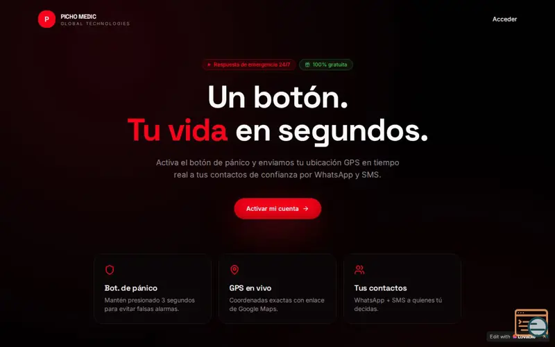Screenshot of Emergencias 24/7